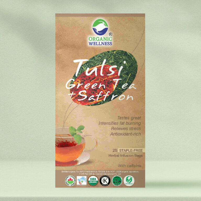 Tulsi Green Tea + Saffron 25 Teabags