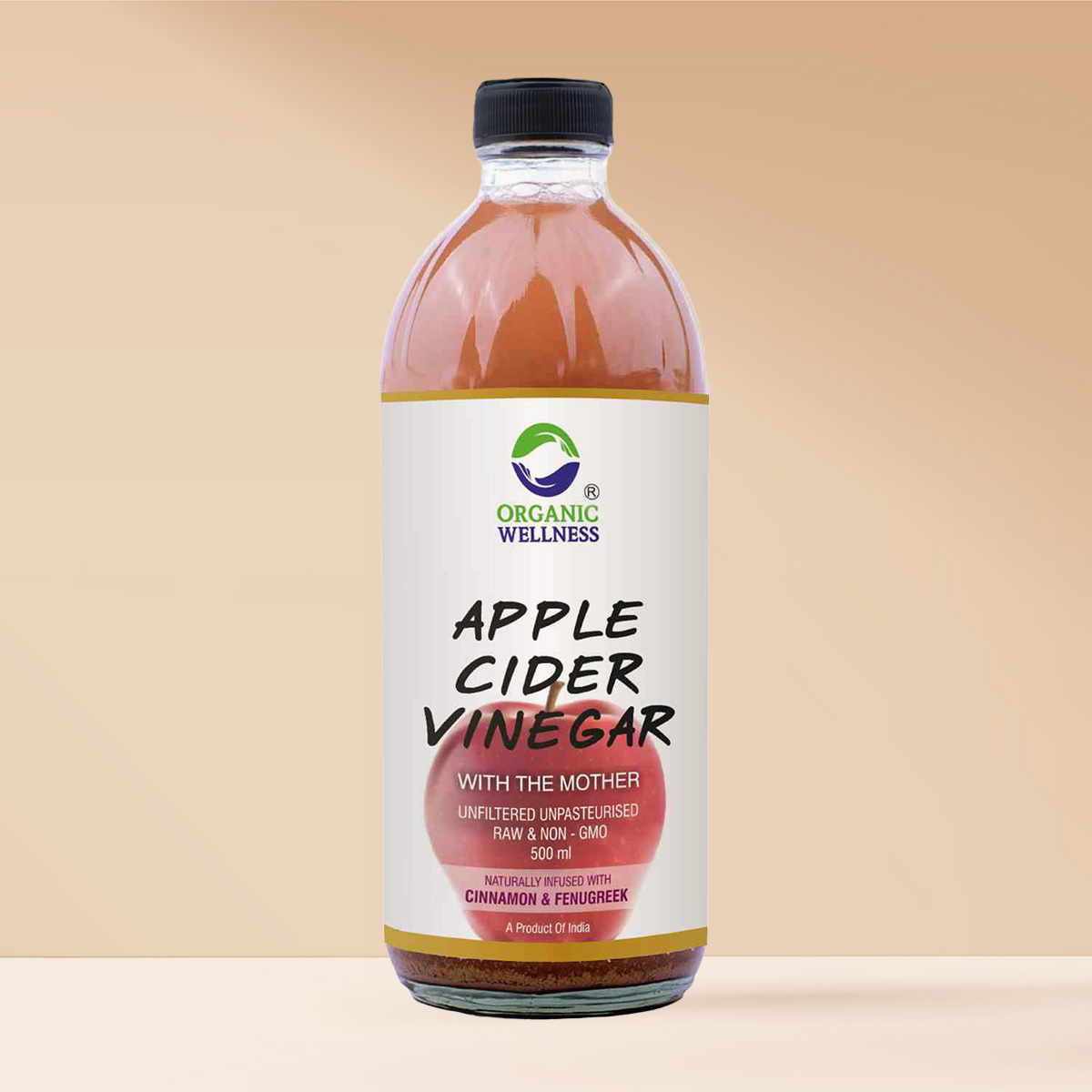 Apple Cider Vinegar 500 Ml | Unfiltered with Cinnamon and Fenugreek Benefits
